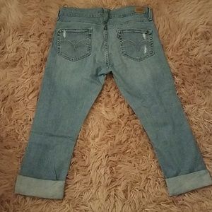 Levi's Jeans - Distressed Cropped Jeans Levi's Jeans - Distressed Cropped Jeans